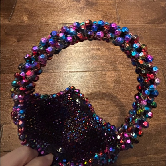 Multicolor Beaded Women's Bag - Picture 6 of 7